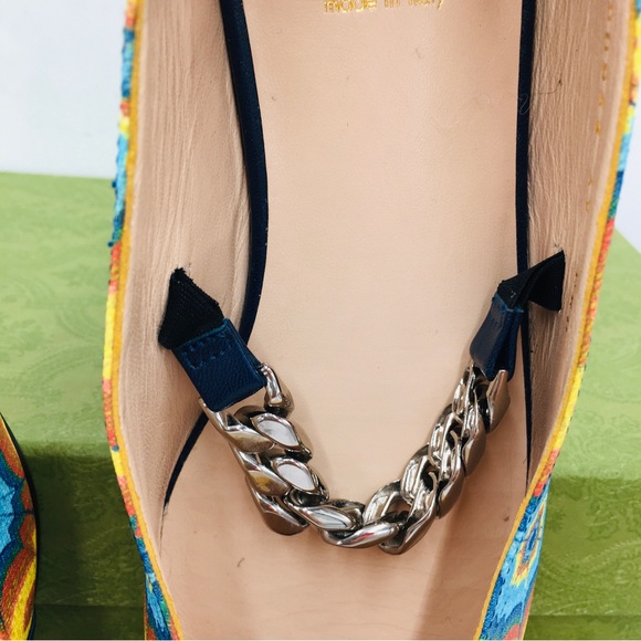 Gucci 100 Multi Color Women’s  Ballet Flat - 680953 UL930 008 4062 - - Picture 11 of 16